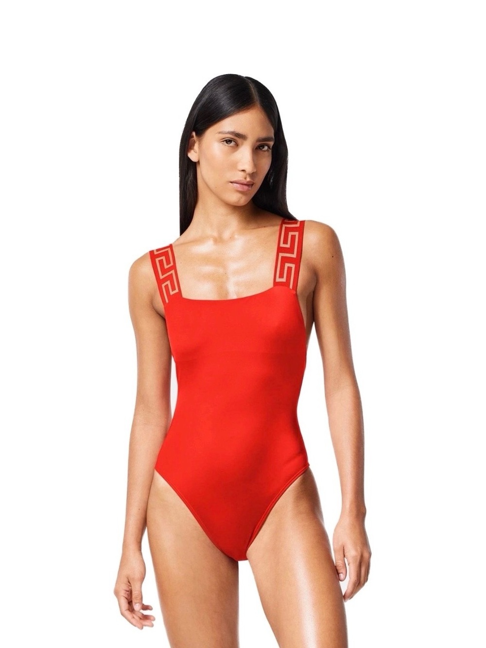 Versace Red One-Piece Swimsuit - Picture 2 of 9